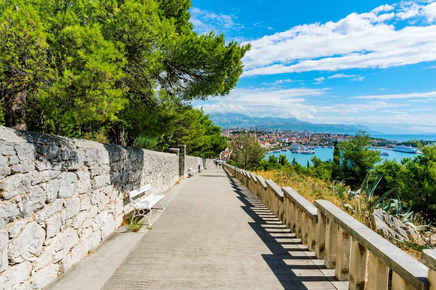 Hiking in Split Croatia on Marjan Hil Hiking in Split Croatia on Marjan Hil