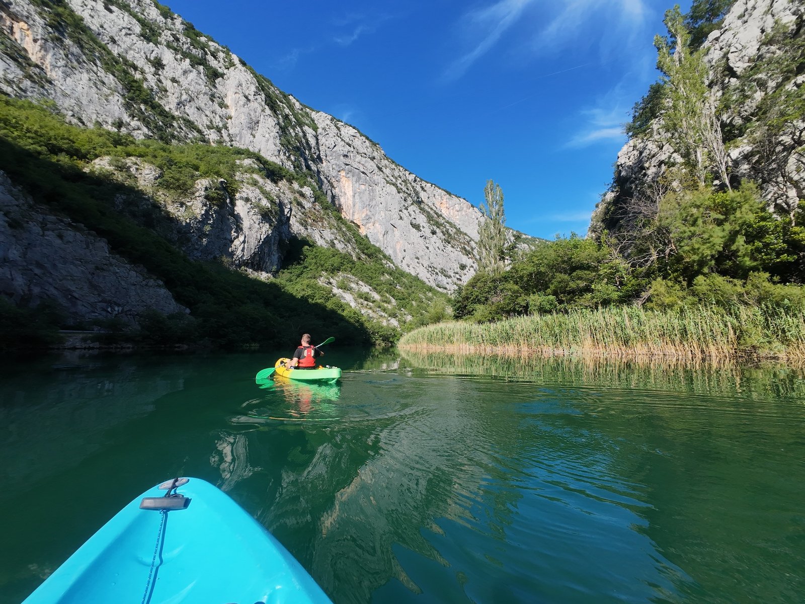 Kayaking in Omiš on the Cetina River