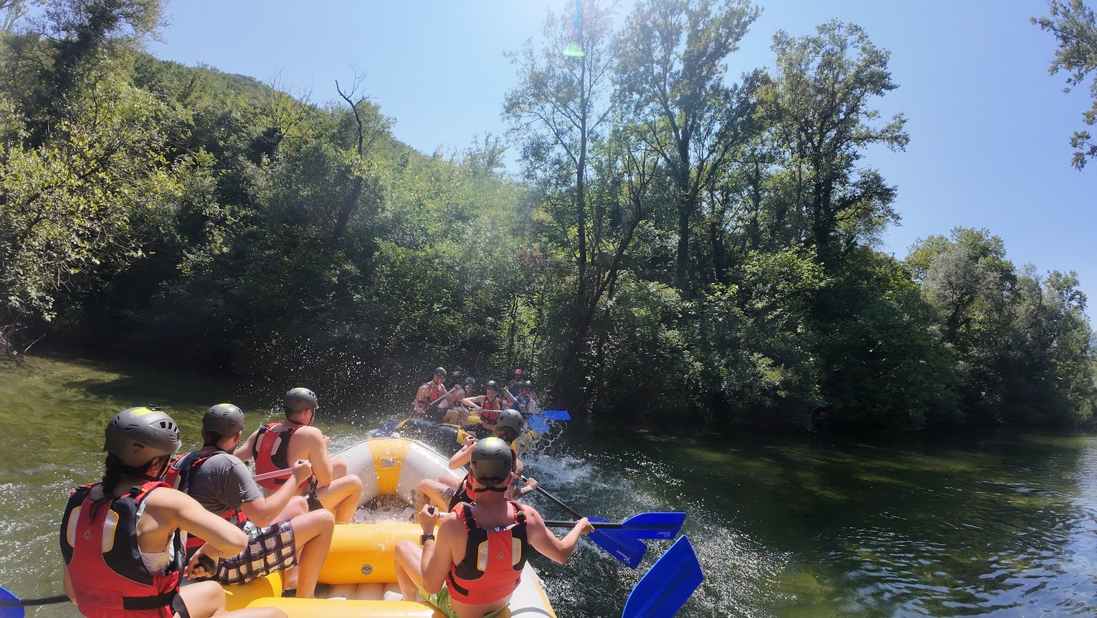 Whitewater rafting on the Cetina River in Dalmatia, Croatia