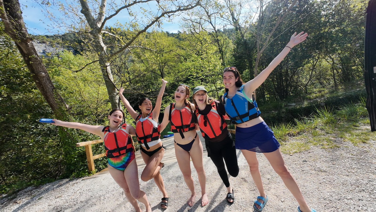 Rafting the Cetina River gorge near Omiš, Croatia