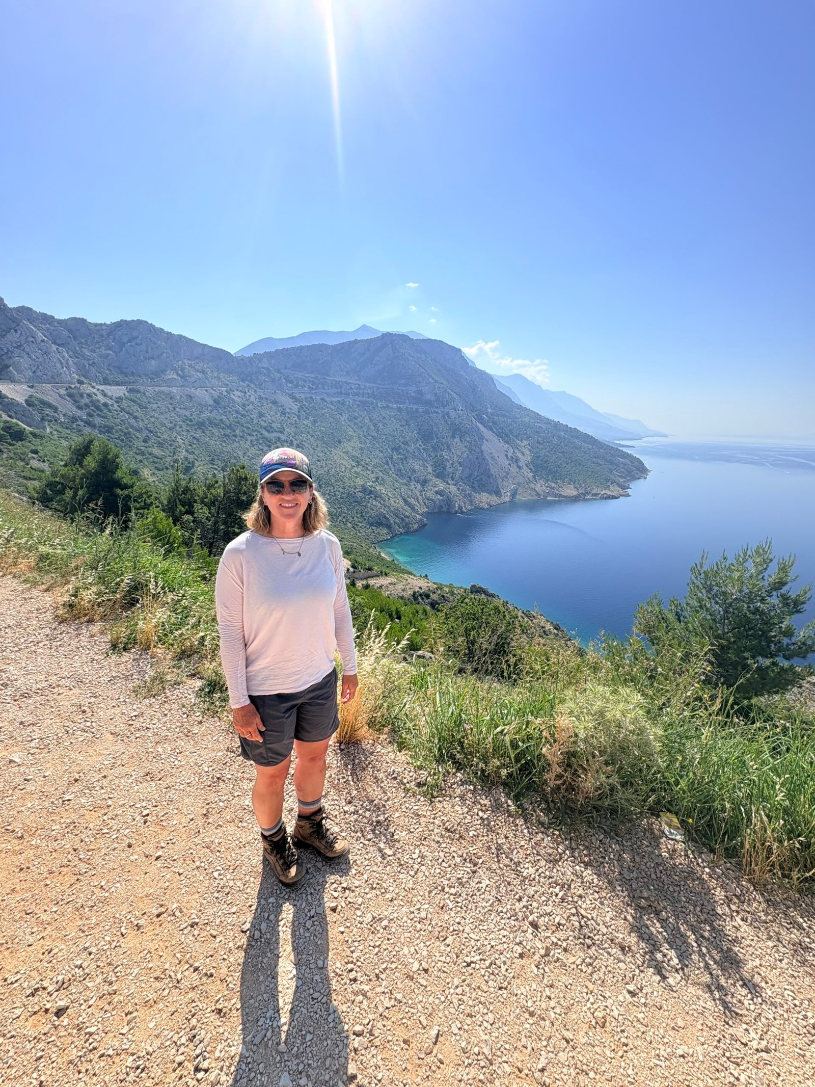Hiking trail on the slopes of Biokovo above Brela