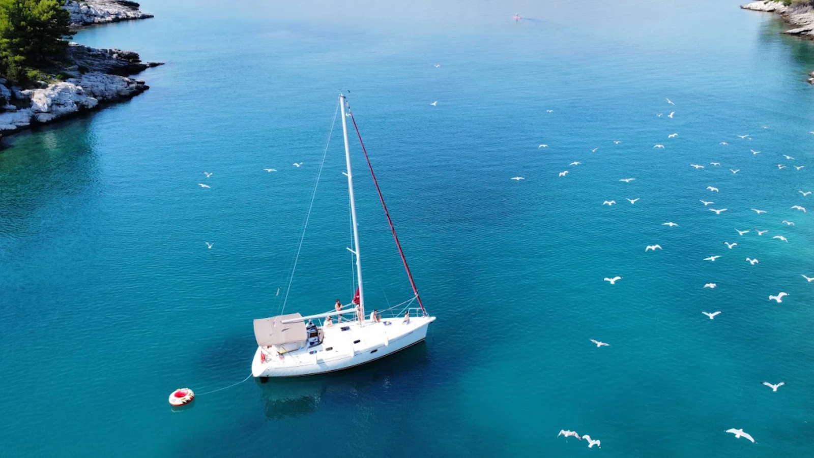 Women sailing and hiking on an active holiday near Omiš, Croatia