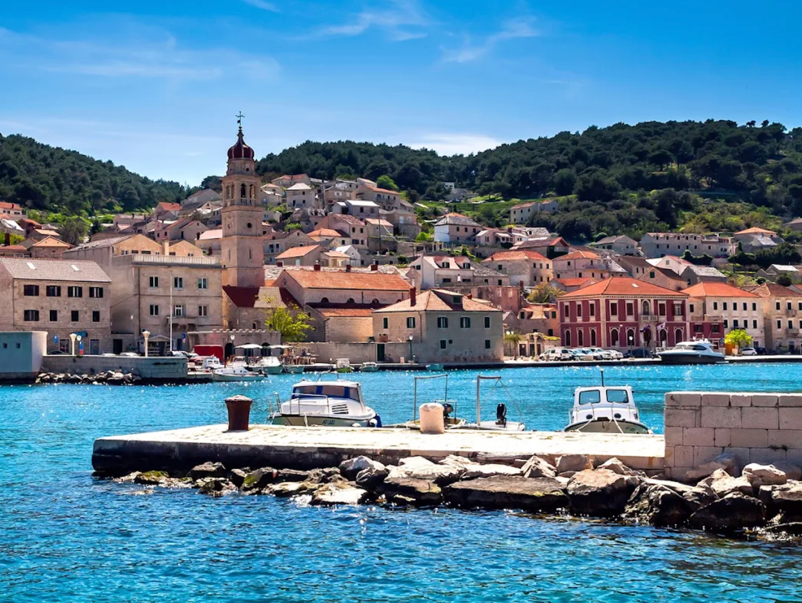 Women on an active holiday on the Dalmatian coast