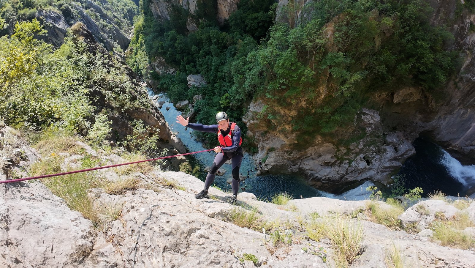 Canyoning in the Cetina canyon near Omiš