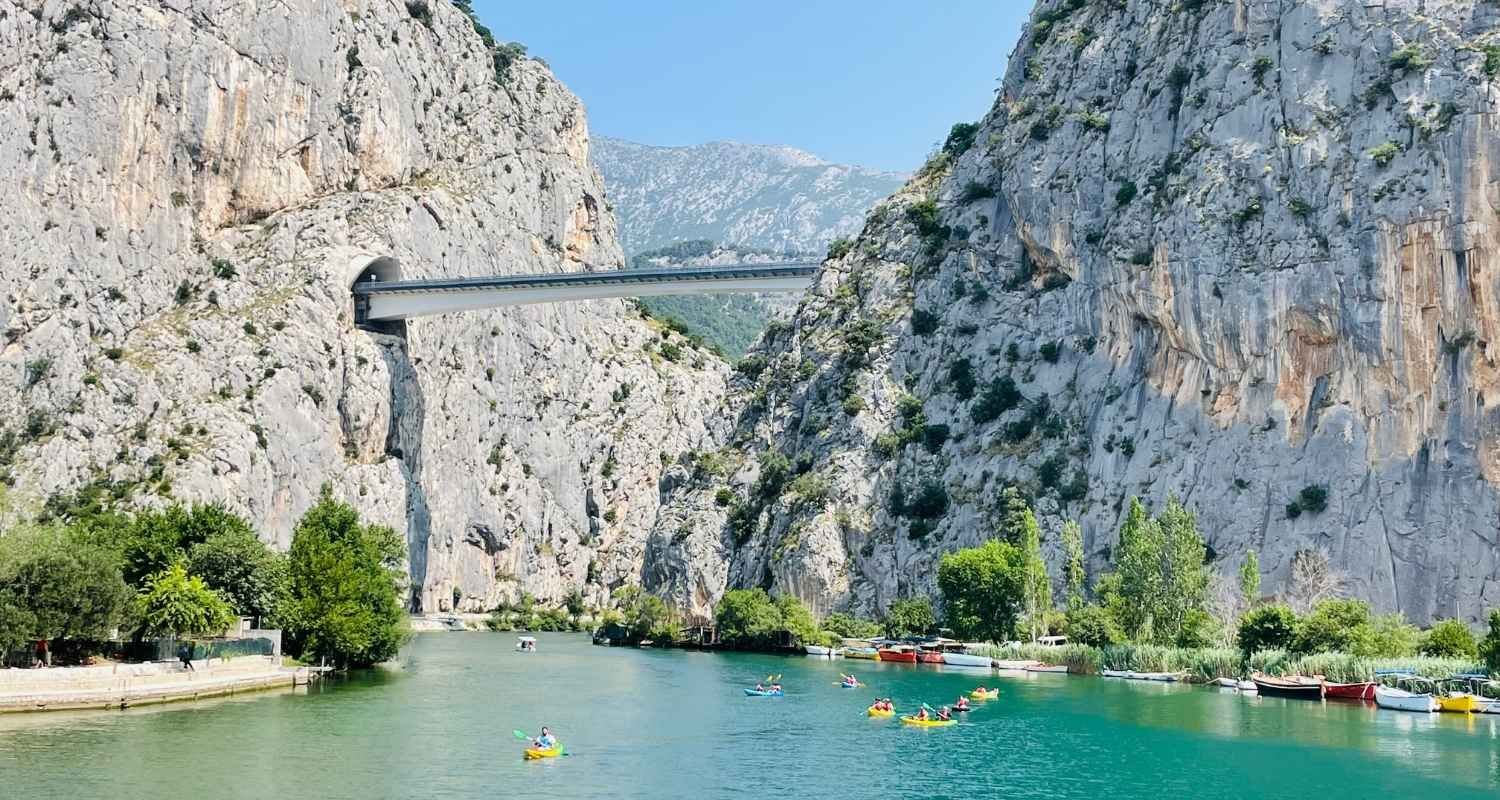 Kayaking and rafting on a women-only holiday on the Cetina River
