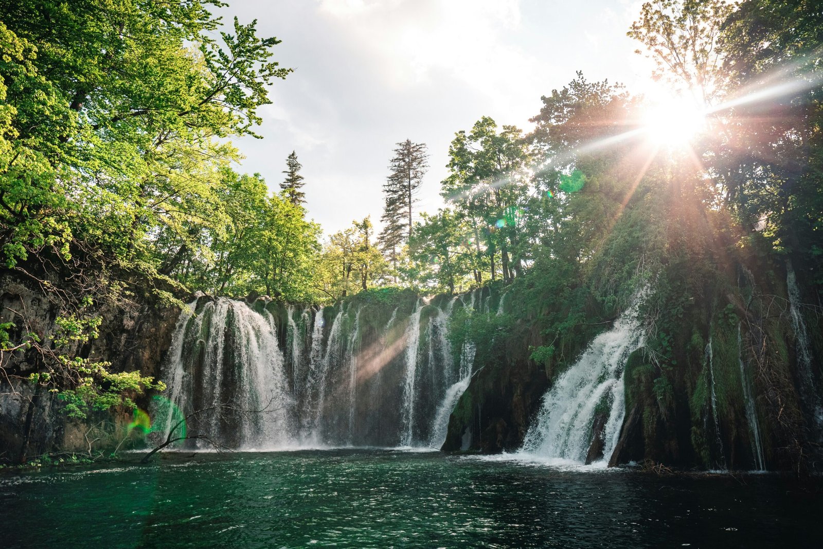 Waterfalls at Plitvice Lakes National Park, Croatia